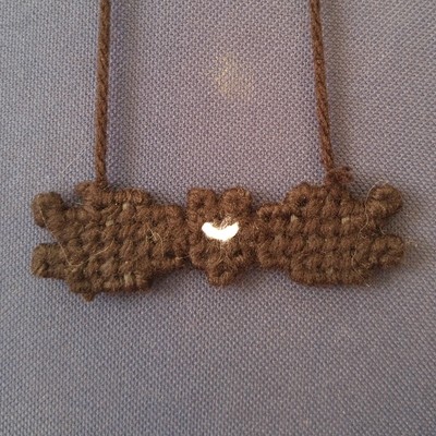 Jack's bow tie necklace inspired by nightmare before christmas