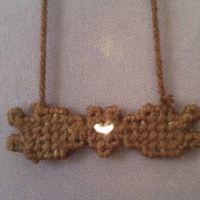 Jack's bow tie necklace inspired by nightmare before christmas