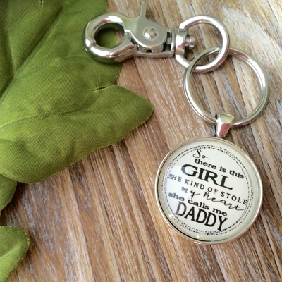 'she calls me daddy' keychain