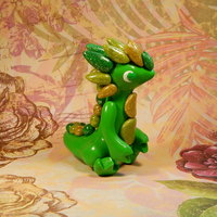 Green Glitter Dragon - Thumbnail 2