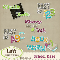 School Daze (Digi Scrap Kit) - Thumbnail 2