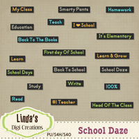 School Daze (Digi Scrap Kit) - Thumbnail 3
