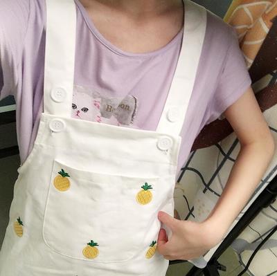 Kawaii Pineapple Suspender Dress