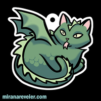 Dragon Cat Keychain or Necklace - Thumbnail 8