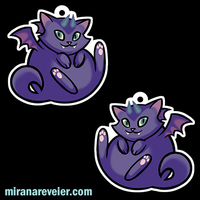 Demon Cat Earrings - Thumbnail 3