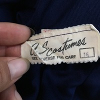 Vintage Navy dress with neck tie - Thumbnail 2