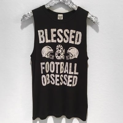 Blessed & Football Obsessed Tank
