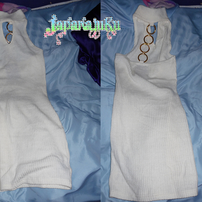 〖sold out〗d.i.a. white/gold dress