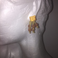 $2 Buck Deal- Beaded Drop Earrings - Thumbnail 1