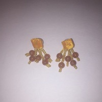 $2 Buck Deal- Beaded Drop Earrings - Thumbnail 2