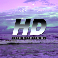 UNISEX HIGH DEPRESSION PASTEL SUNSET OCEAN T SHIRT IN WHITE - Thumbnail 1