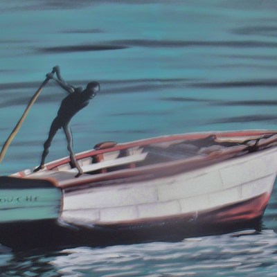 Boat painting 20 x 24