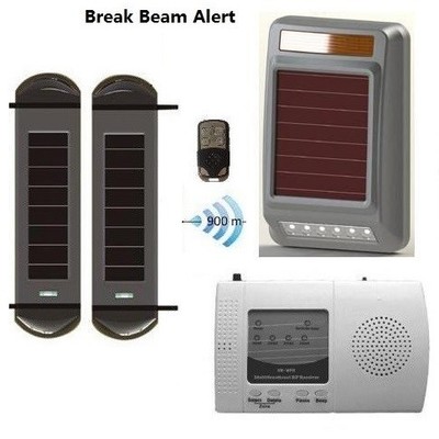 Intrusion detection system wireless beams sensor w siren strobe - Thumbnail 4