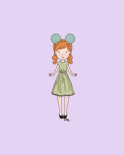 Disneybound Anna Fan 1 (Color Options)