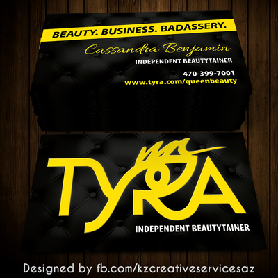 Tyra beauty business cards - 1