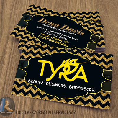 Tyra beauty business cards - 2