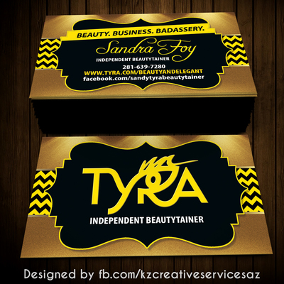 Tyra beauty business cards - 4
