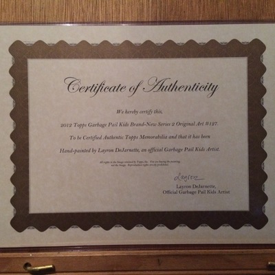 #127 pat of gold / lepre shaun final art - garbage pail kids bns2