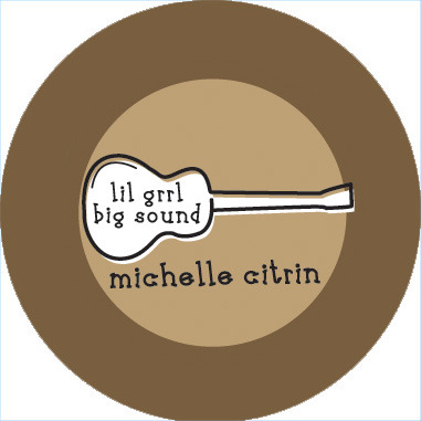 Lil grrl, big sound pin