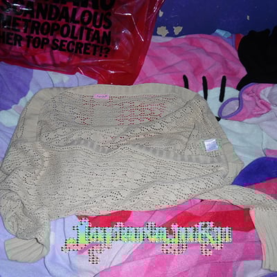 Ma＊rs mars sugar gloss brown sweater