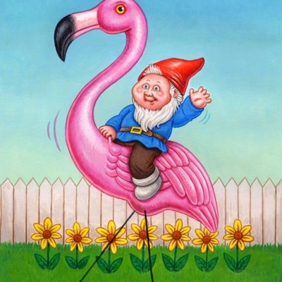 #194 garden norm / lawn sean final art - garbage pail kids bns3