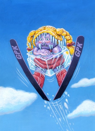 #64 Frigid BRIDGET / Nordic NESSIE - Garbage Pail Kids 2014 Series 1