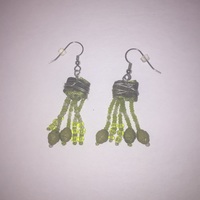 $2 Buck Deal- Beaded Drop Earrings - Thumbnail 2