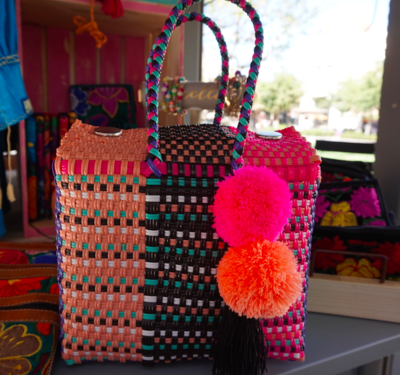 POM POM HANDMADE MEXICAN BAG 