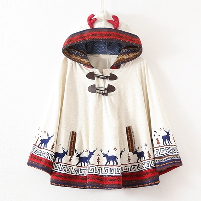 Harajuku elk cape coat