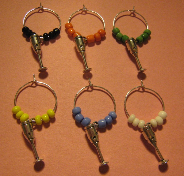 Wine Glass Wine Charm Set