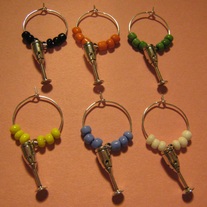 Wine Glass Wine Charm Set