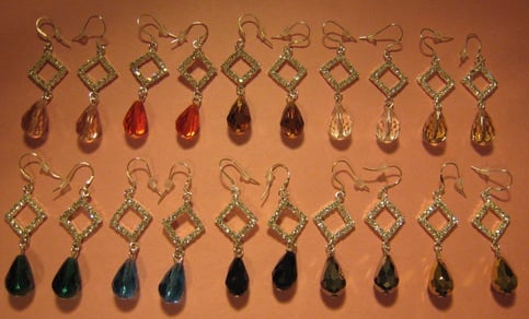 Swarovski Crystal Dangle Earrings