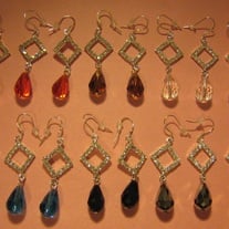 Swarovski Crystal Dangle Earrings