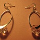 Light Rose Crystal Dangle Earrings - Thumbnail 1