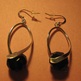Jet Black Crystal Dangle Earrings - Thumbnail 1