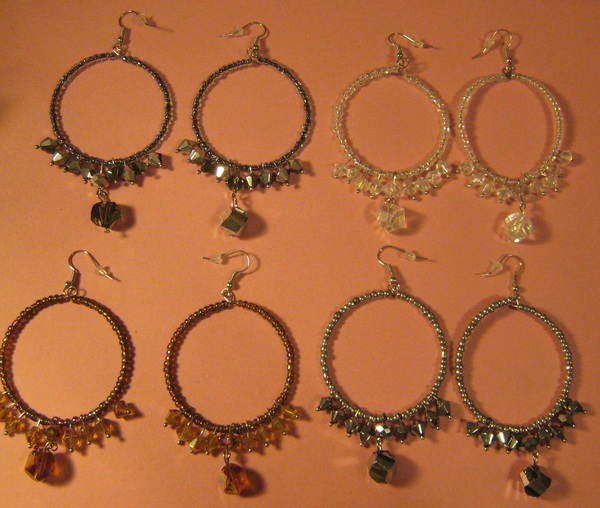 Swarovski & Glass Beaded Earrings