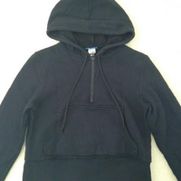 Semi Cropped Black Sweater - Thumbnail 1