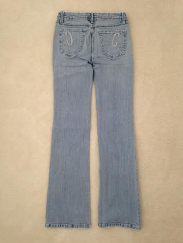 Flared Light Wash Denim Jeans