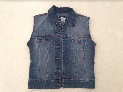 Thrifted Denim Vest