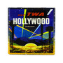 Handmade Coaster - Vintage Travel Ad - TWA - Hollywood - Surfer Girl - Handmade Recycled Tile Coaster - Thumbnail 1