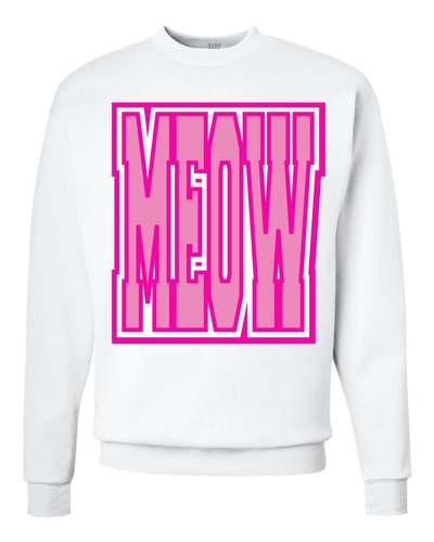 MEOW Crew neck sweatshirt # 1002W