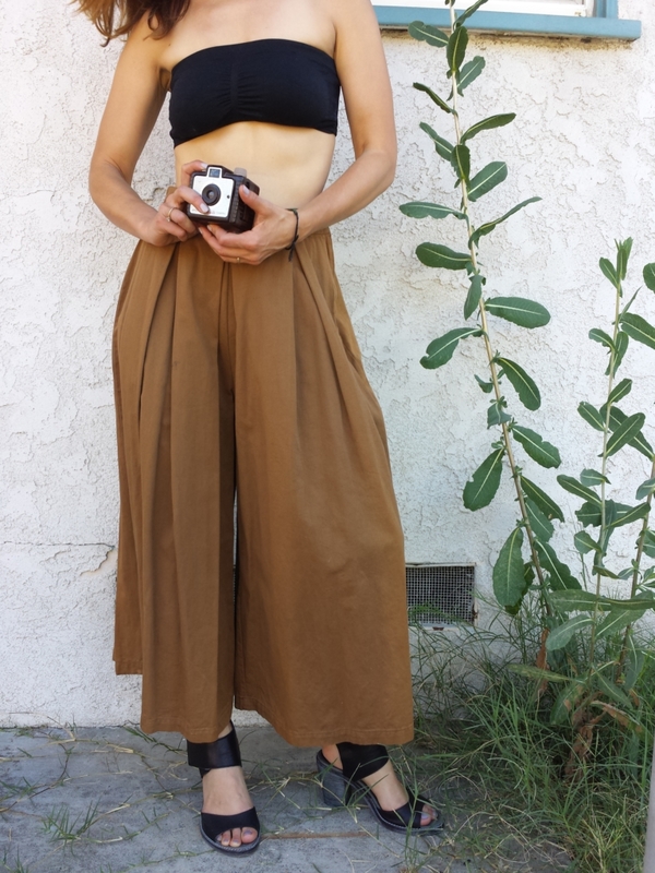 Vintage Brown Wide Pants