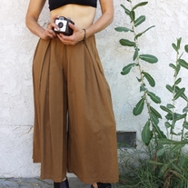 Vintage Brown Wide Pants