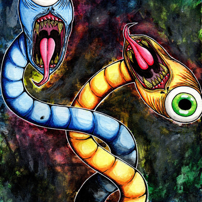 "mental monster 2: bipolar disorder" 8.5''x11'' print
