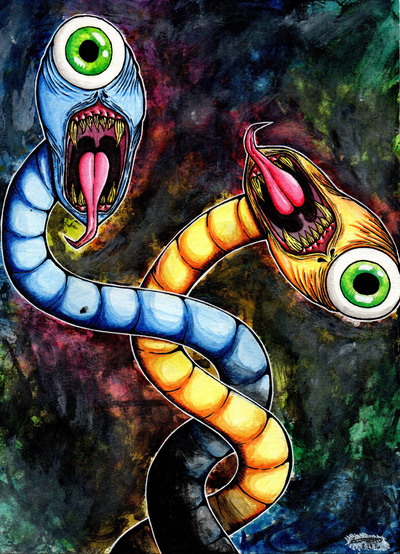 "Mental Monster 2: Bipolar Disorder" 8.5''x11'' Print