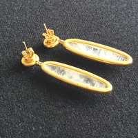 MIJA Moonstone & White Sapphire Earrings - Thumbnail 3