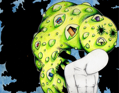 "Mental Monster 3: Kleptomania" 8.5''x11'' Print