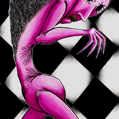 "mental monster 8: sensory processing disorder" 4''x6'' print