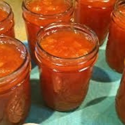 Vanilla bourbon peach jam, 8 oz.