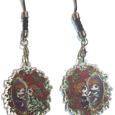 2" alison/mc double sided clear charm - Thumbnail 2